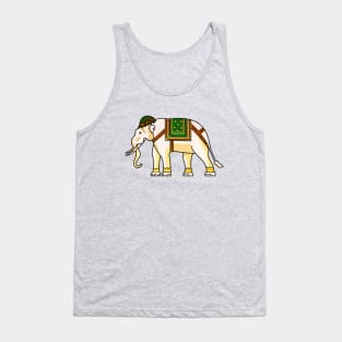 Watercolor Tribal Elephant Clothing Artwork Tank Top